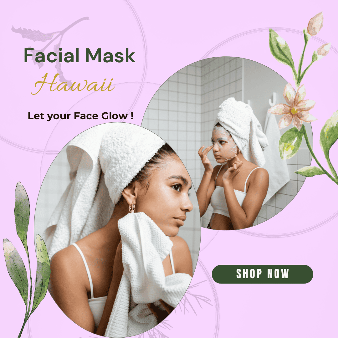 Blueberry Mask Skin Care Package Gift Ideas Hawaiian Theme for Women