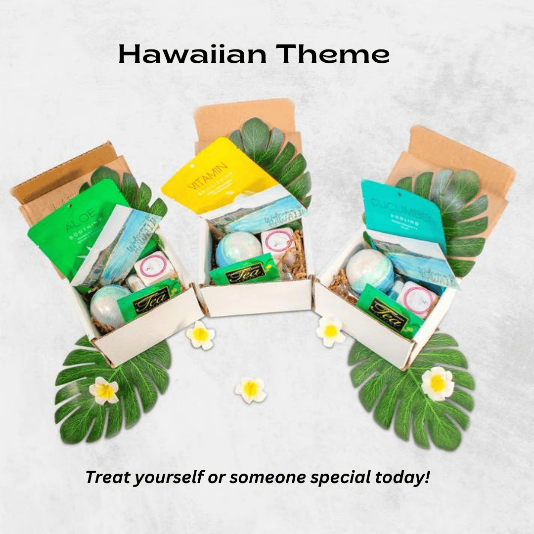 Blueberry Mask Skin Care Package Gift Ideas Hawaiian Theme for Women
