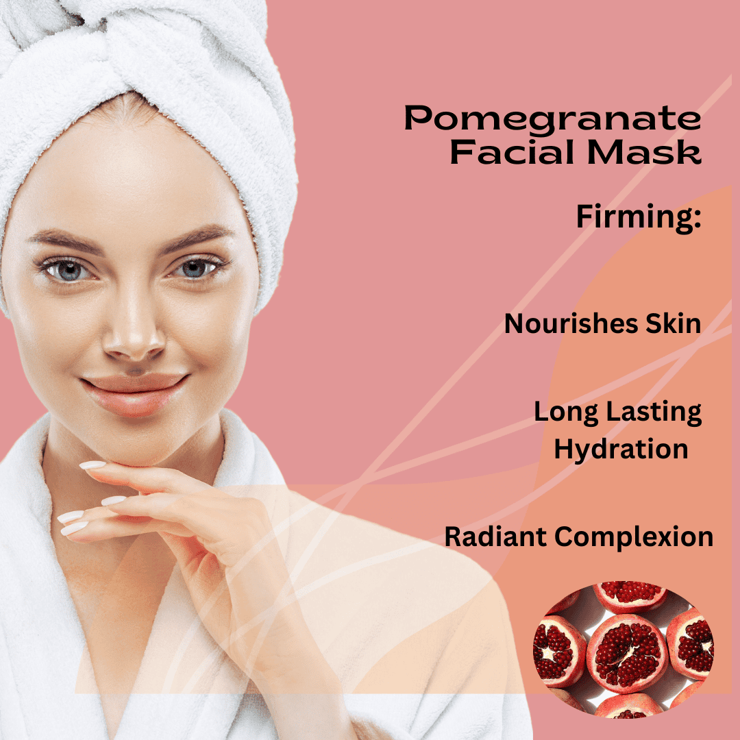 POMEGRANATE Mask Skin Care Package Gift Ideas Hawaiian Theme for Women