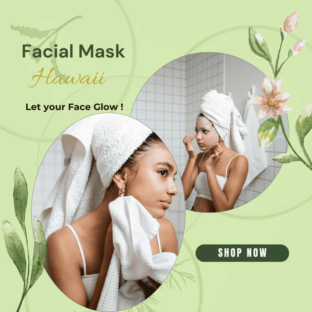 Cucumber Mask Skin Care Package Gift Ideas Hawaiian Theme for Women
