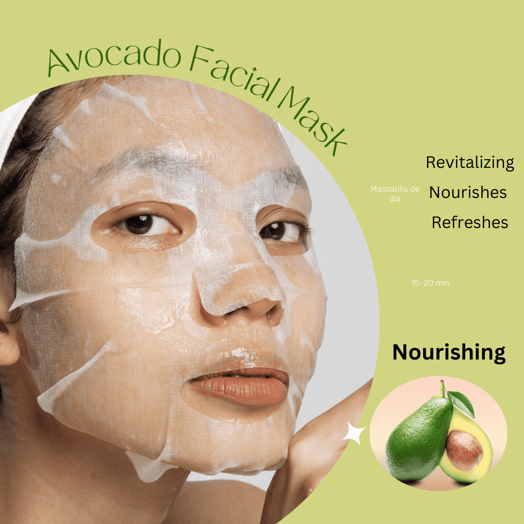 AVOCADO Mask Skin Care Package Gift Ideas Hawaiian Theme for Women